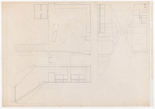 Floor plan and sections for Apartamento J. M. Teixeira, Póvoa de Varzim, Portugal