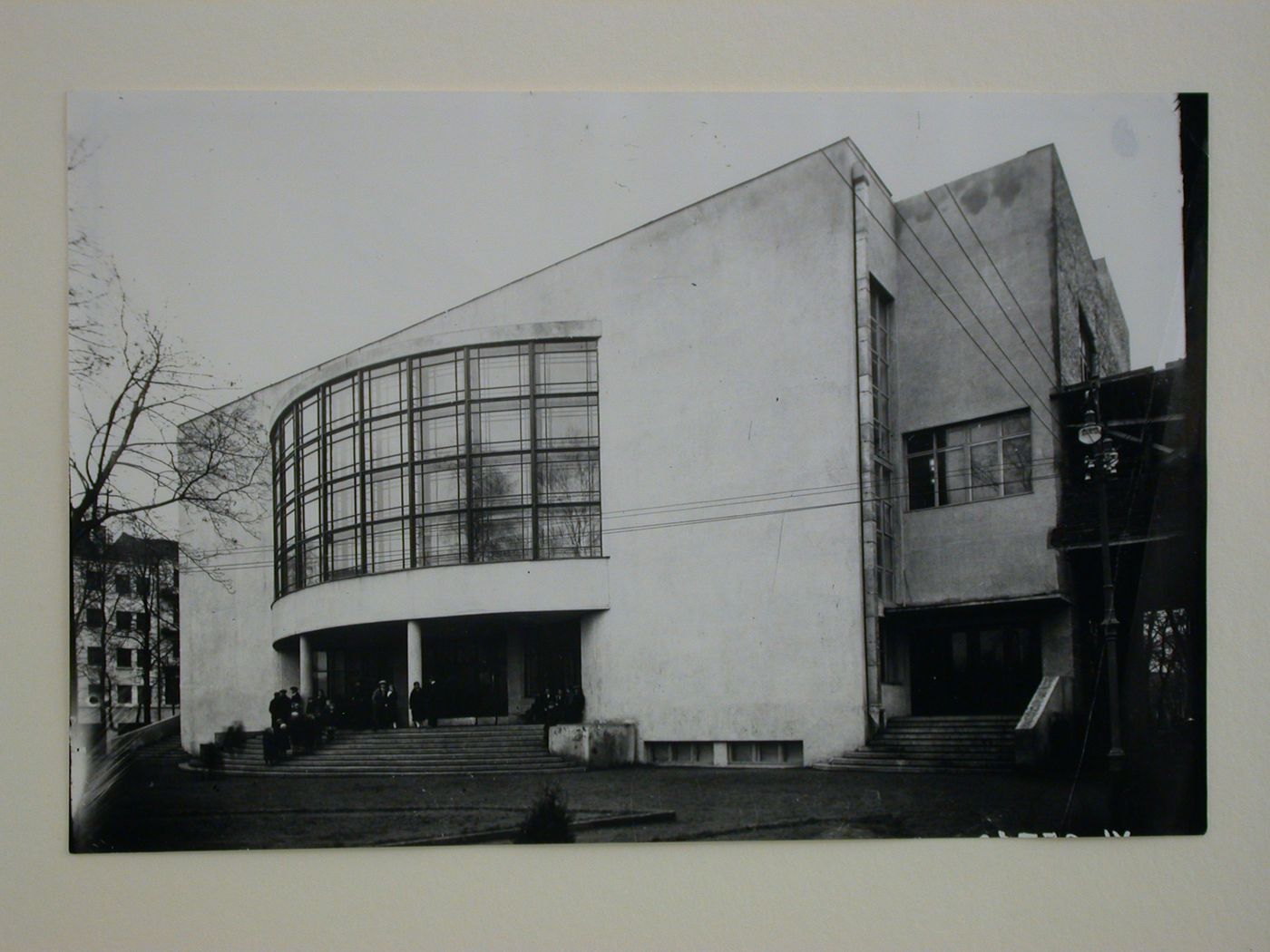 Partial exterior view of the ZIL Palace of Culture (club for the Likhachev Automobile Plant), Moscow