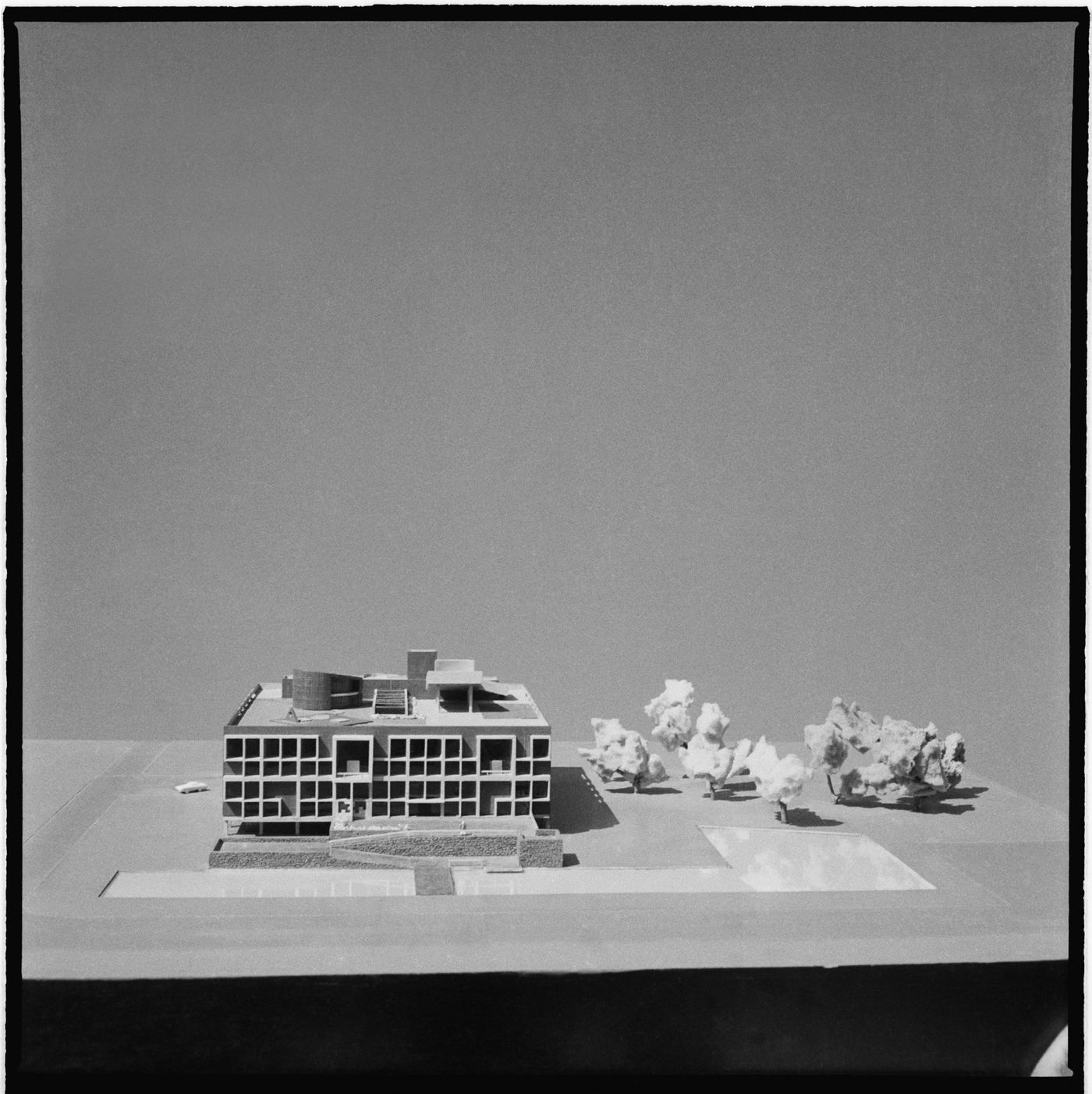 Model for the University Library, Punjab University, Chandigarh, India