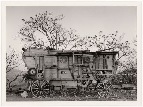 View of a caravan in Basilicata, Italy