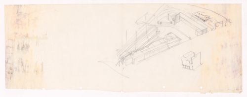 Sketch axonometric views for Capela em Rio Tinto, Gondomar, Portugal