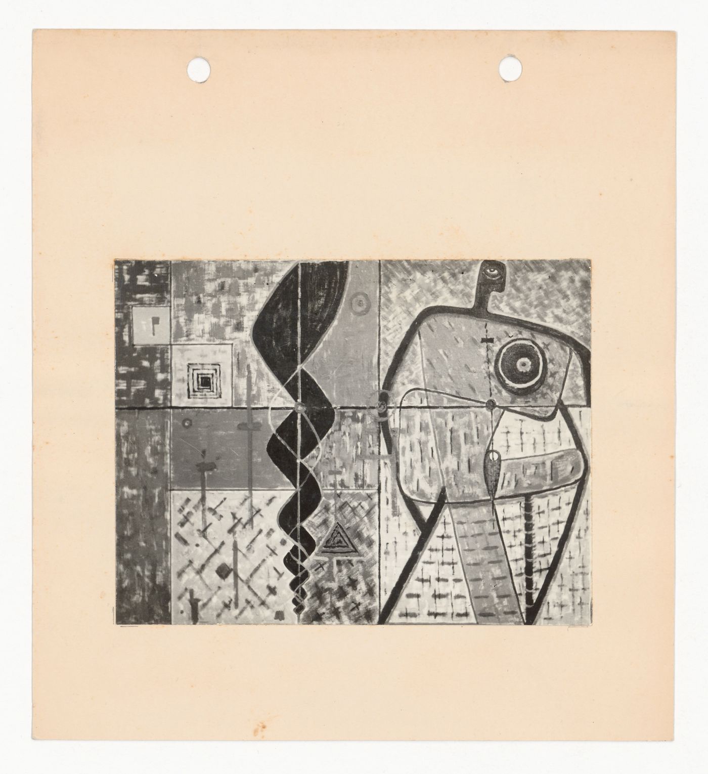 Photograph of Aditya Prakash's artwork of abstract form
