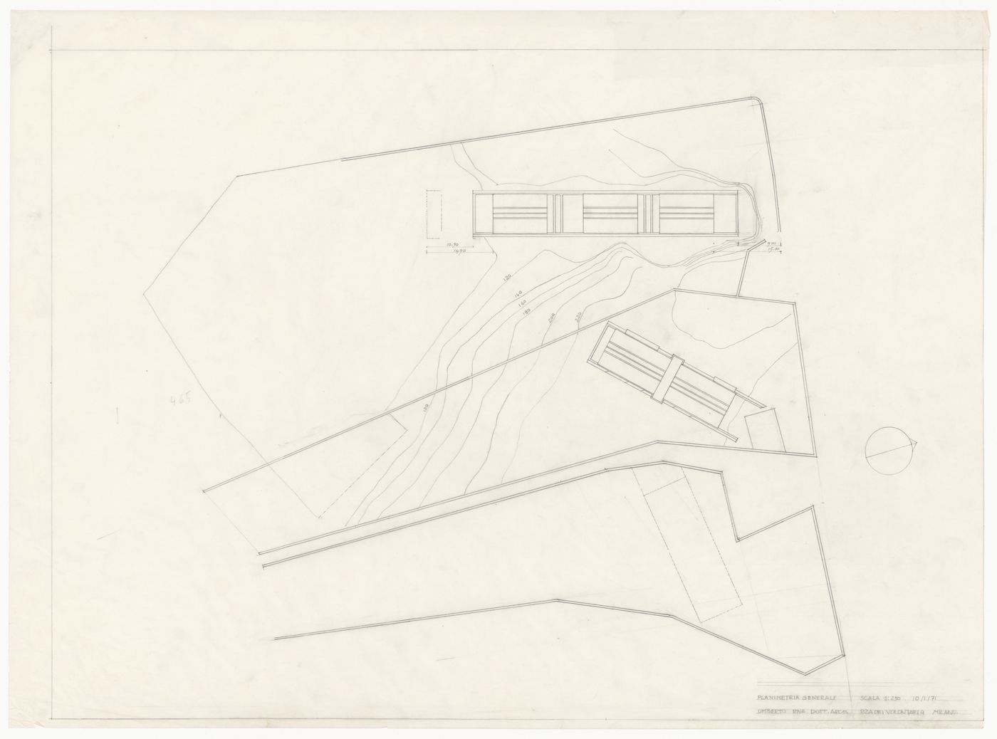 Site plan for Case Zazzu, Stintino, Italy