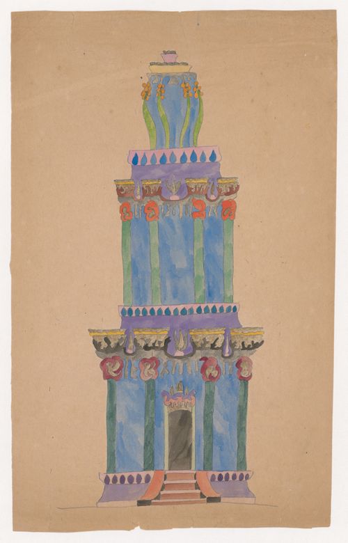 Visionary design for a three-story tower