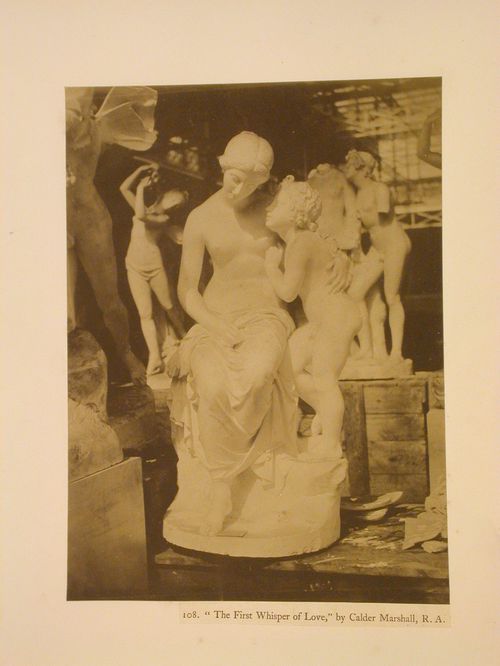 "The First Whisper of Love" scuplture by Calder Marshall, Crystal Palace, Sydenham, England