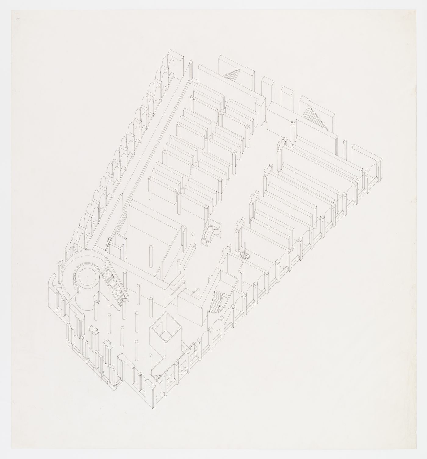 Interior axonometric for Cooper Union Foundation Building Renovation, New York, N.Y.