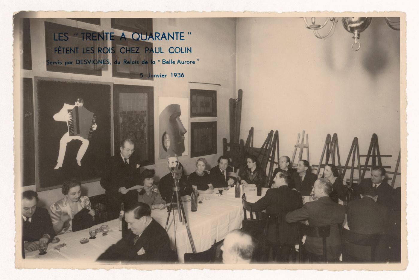 View of the “Thirty to forty” at Paul Colin's, France