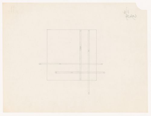 Sketch plan for House VI, Cornwall, Connecticut
