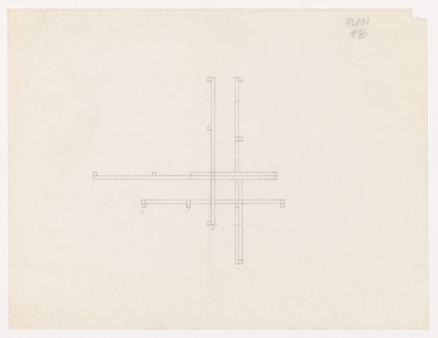 Sketch plan for House VI, Cornwall, Connecticut