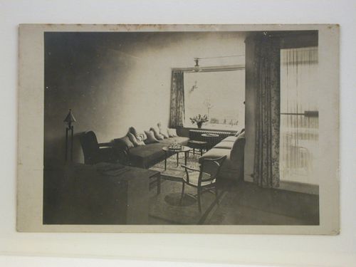 Interior view of the living room of House 26 showing furniture designed by Haus & Garten, Frank & Wlach, Weissenhofsiedlung, Stuttgart, Germany