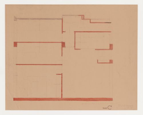 Ground plan for a type C housing unit, Wiesbaden, Germany