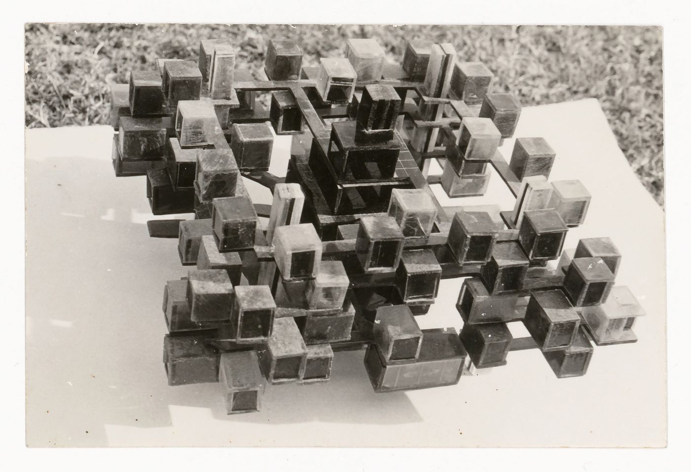 Photograph of a model for an unidentified architectural project