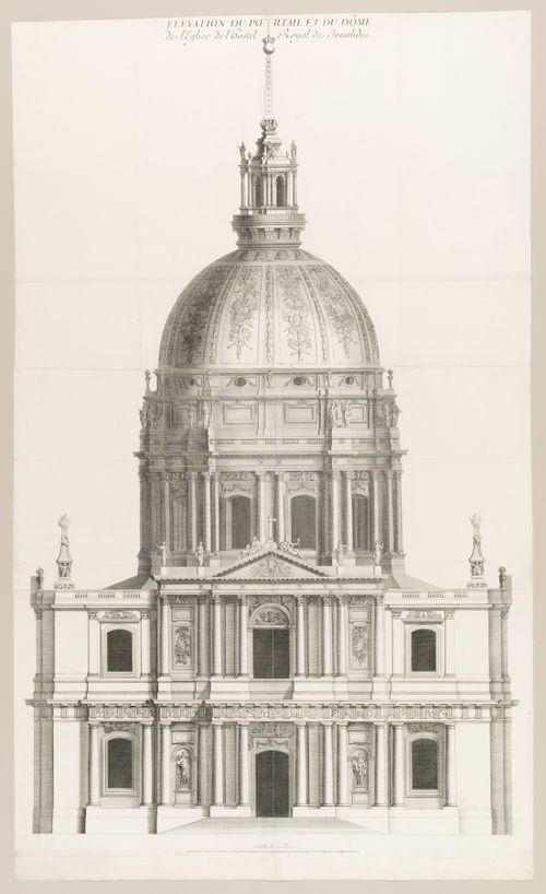 Elevation for Église des Invalides, Paris