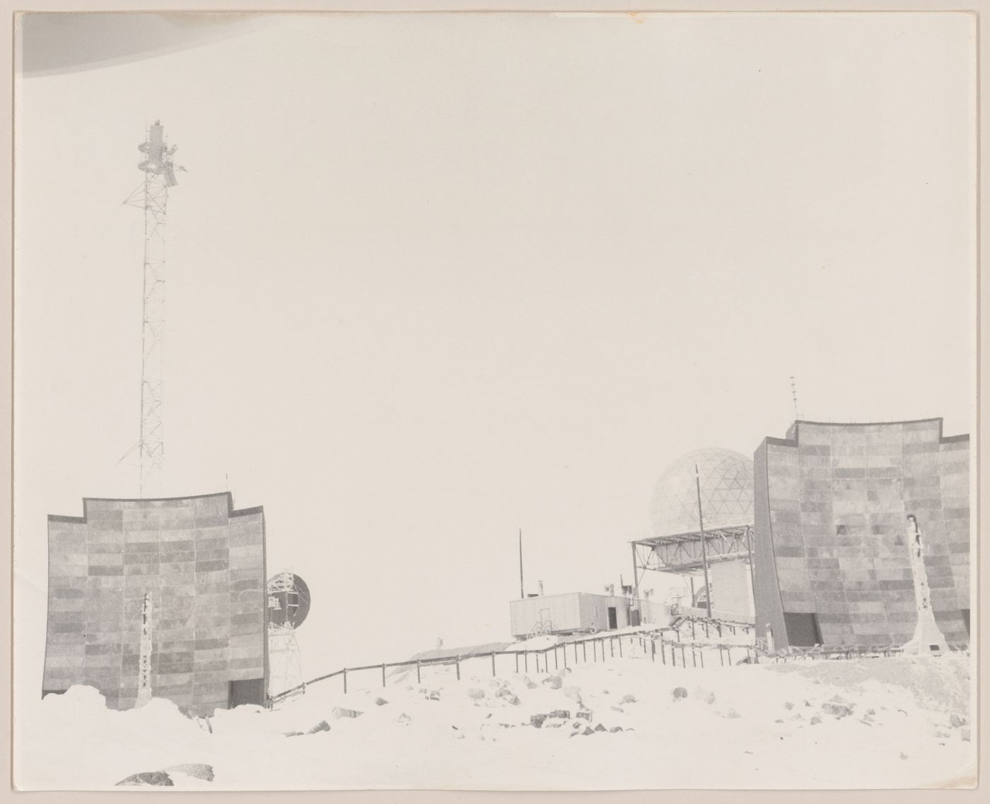 View of DEW Line radar station BAR-1, Komakuk Beach, Yukon, Canada