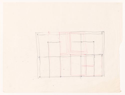 Sketch plan for House VI, Cornwall, Connecticut