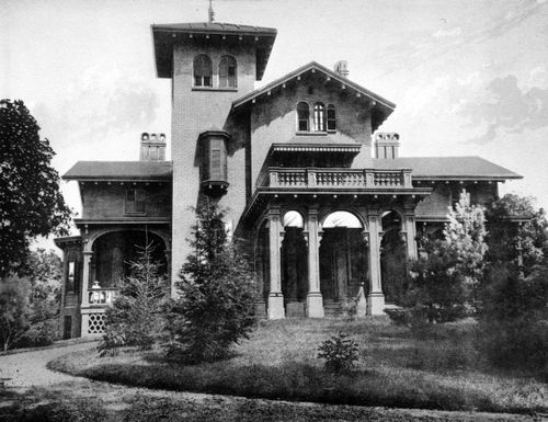 Plate from album ''Villas on the Hudson. A Collection of Photolithographs of Thirty-one Country Residences''