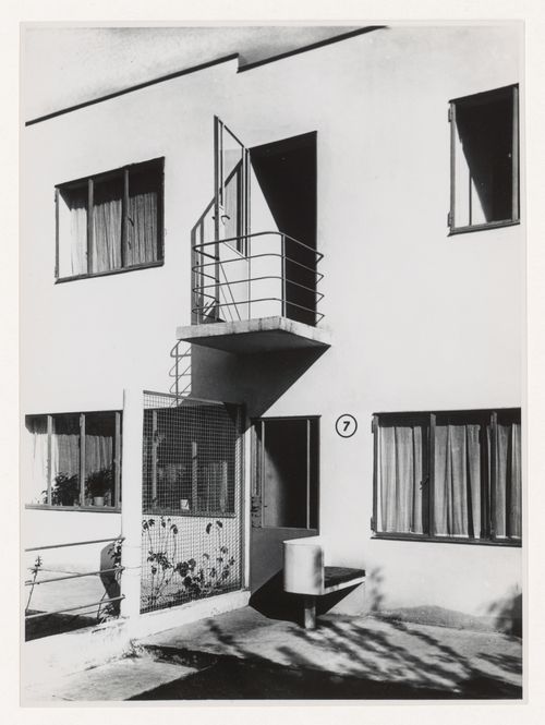 Exterior view of House 7, Weissenhofsiedlung, Stuttgart, Germany