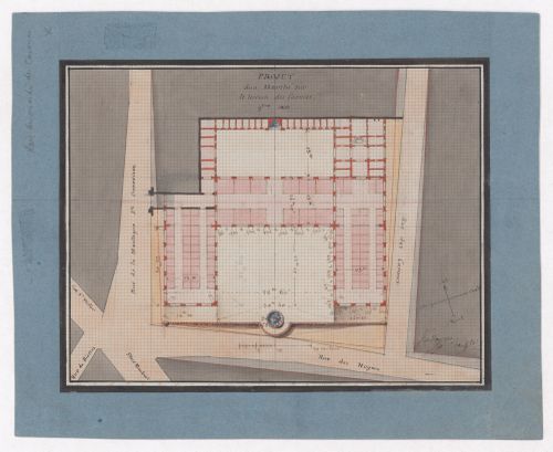 Site plan for Marché des Carmes, Paris