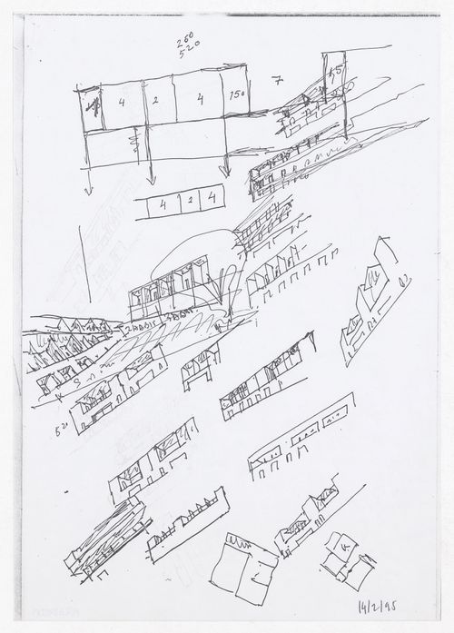 Sketch elevations for Plano de Pormenor do Rossio de São Brás, Évora, Portugal