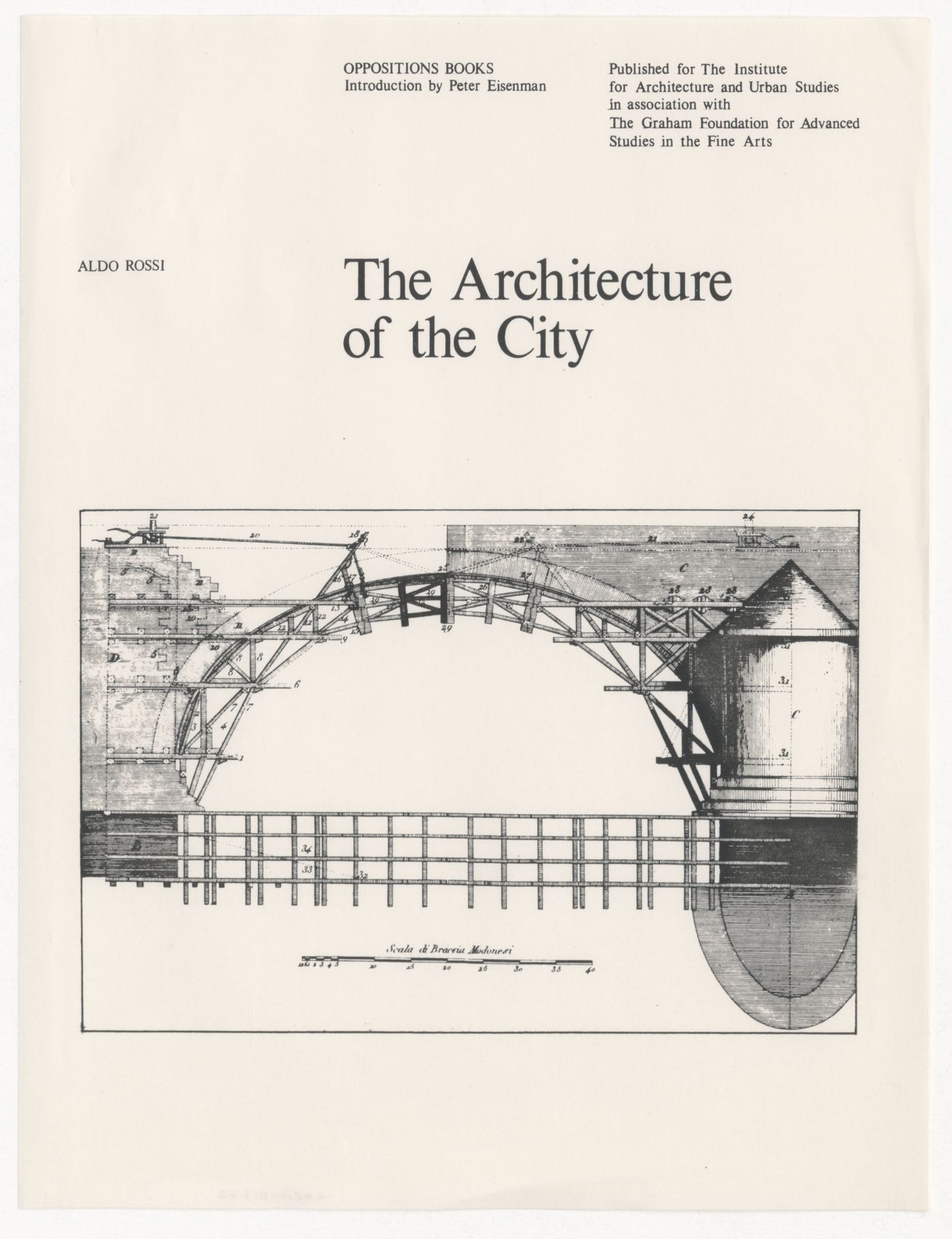 Title page for "The Architecture of the City" by Aldo Rossi