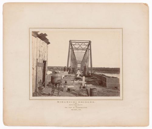 Miramichi Bridges under construction, Miramichi Bay, New Brunswick