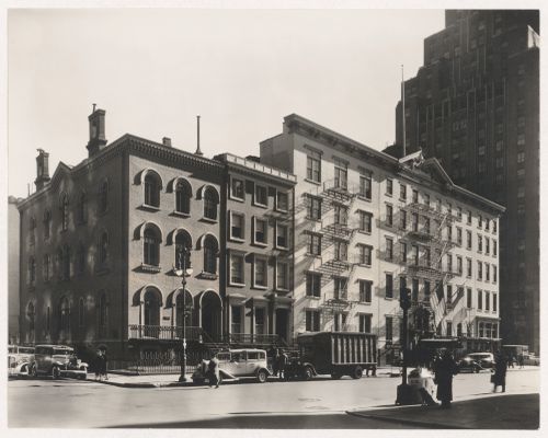 Brevoort Hotel with Mark Twain House, Fifth Avenue between 8th and 9th Streets, New York City, New York