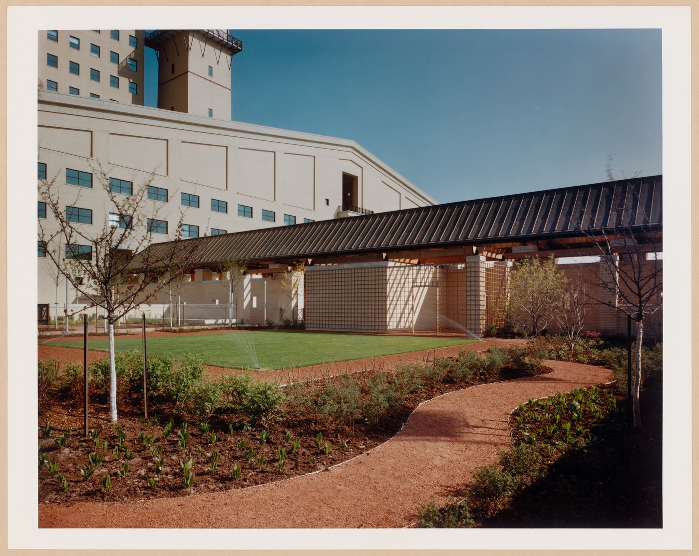 View of the play yard, Mississauga Civic Centre, Mississauga, Ontario