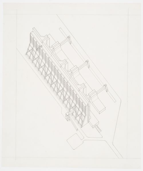 Dorman Long Headquarters, Middlesbrough, England: axonometric