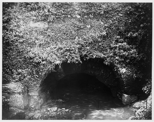 The Cloaca Maxima, showing the inner arch, Rome, Italy