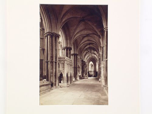 View of north choir aisle, Ely Cathedral, Ely, England