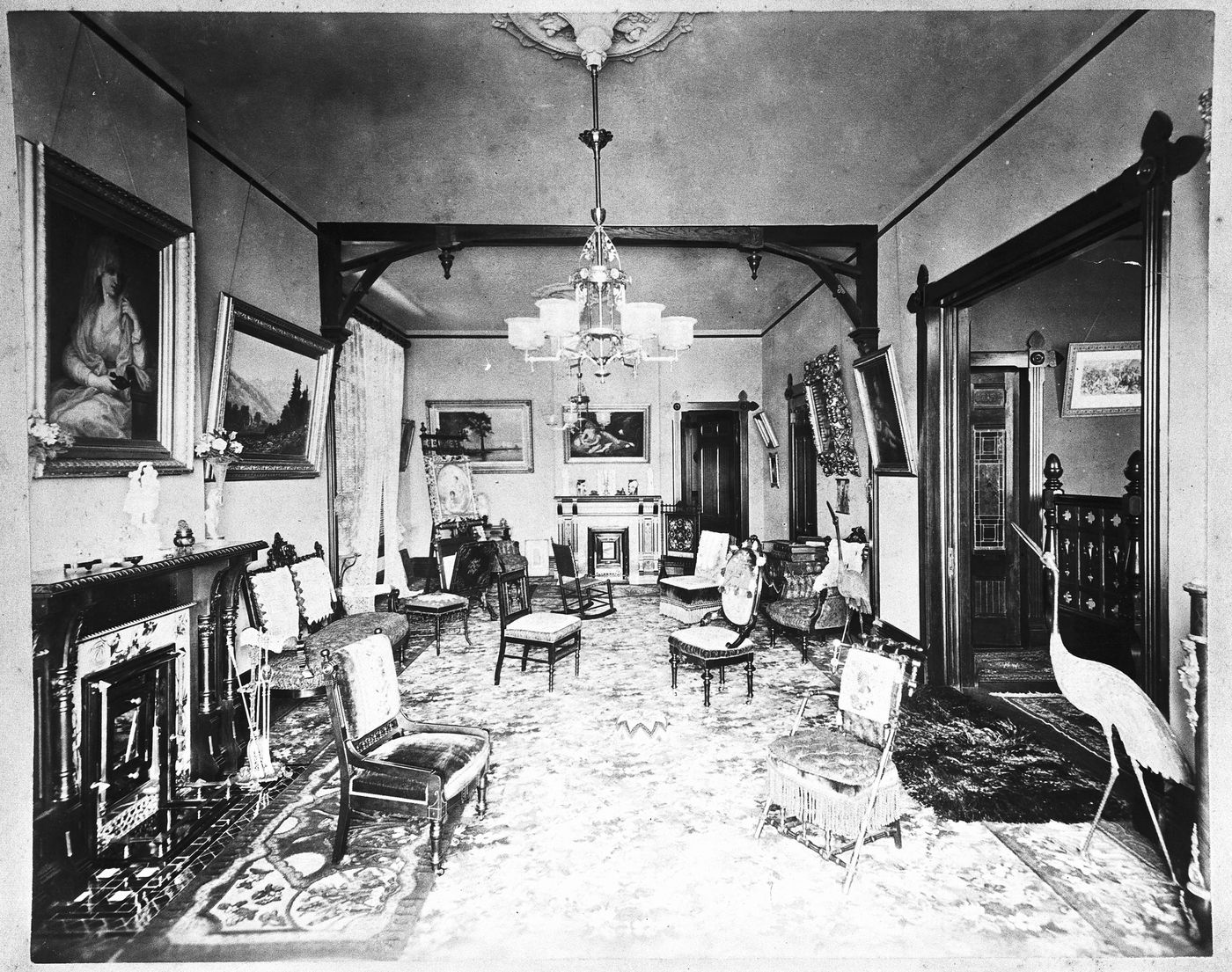 Room interior, Fair Oaks [?], Atherton, California