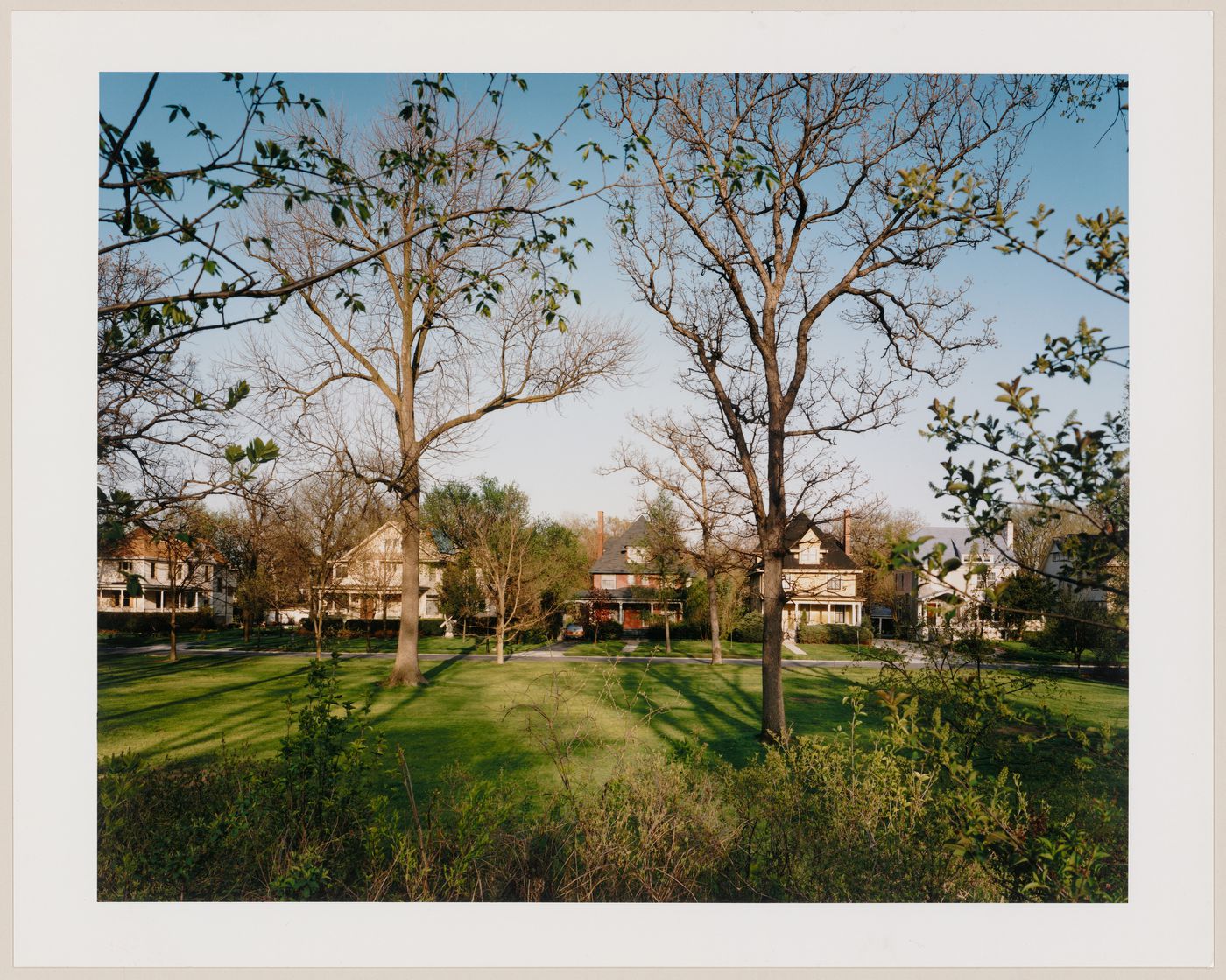 Viewing Olmsted: View of Barrypoint Road from Scottswood, Riverside, Illinois