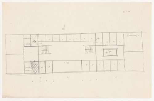 Sketch plan for a campus building for Illinois Institute of Technology
