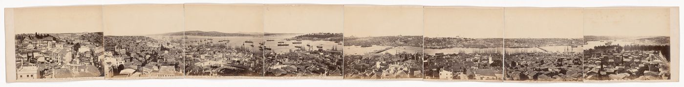 Panorama of Constantinople (now Istanbul), from the Galata Tower, Ottoman Empire (now in Turkey)