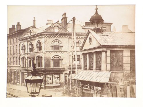 View of old fish market, Manchester, England