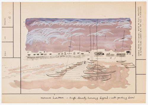 Two Tree Island project (England): perspective view of Marina Harbour