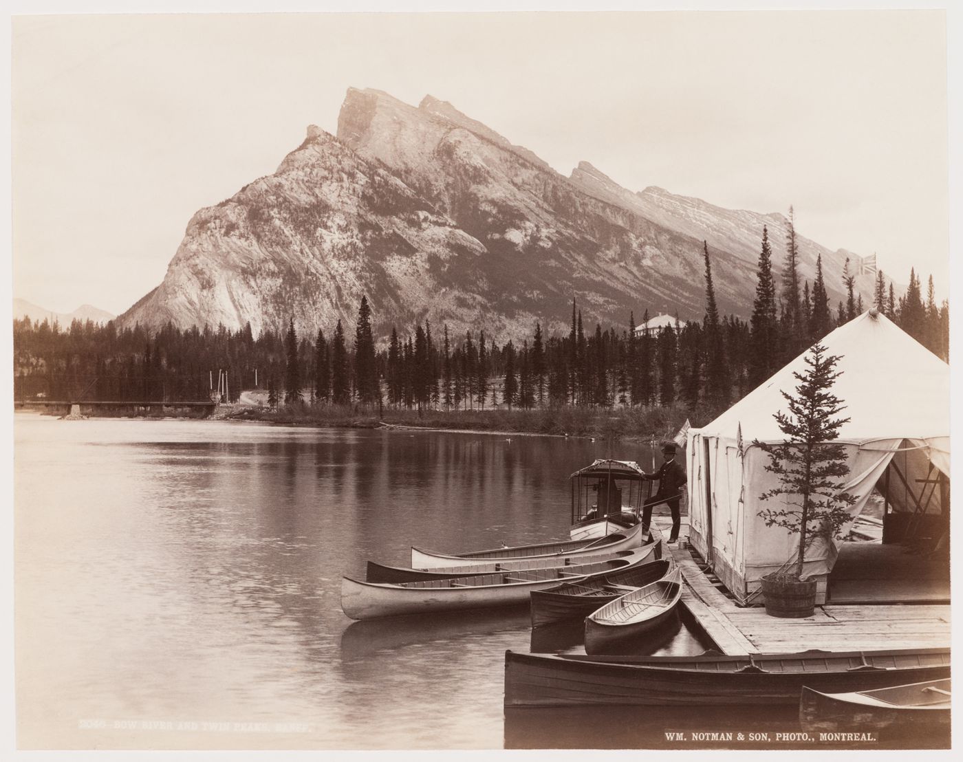 Bow River and Twin Peaks, Banff, Alberta