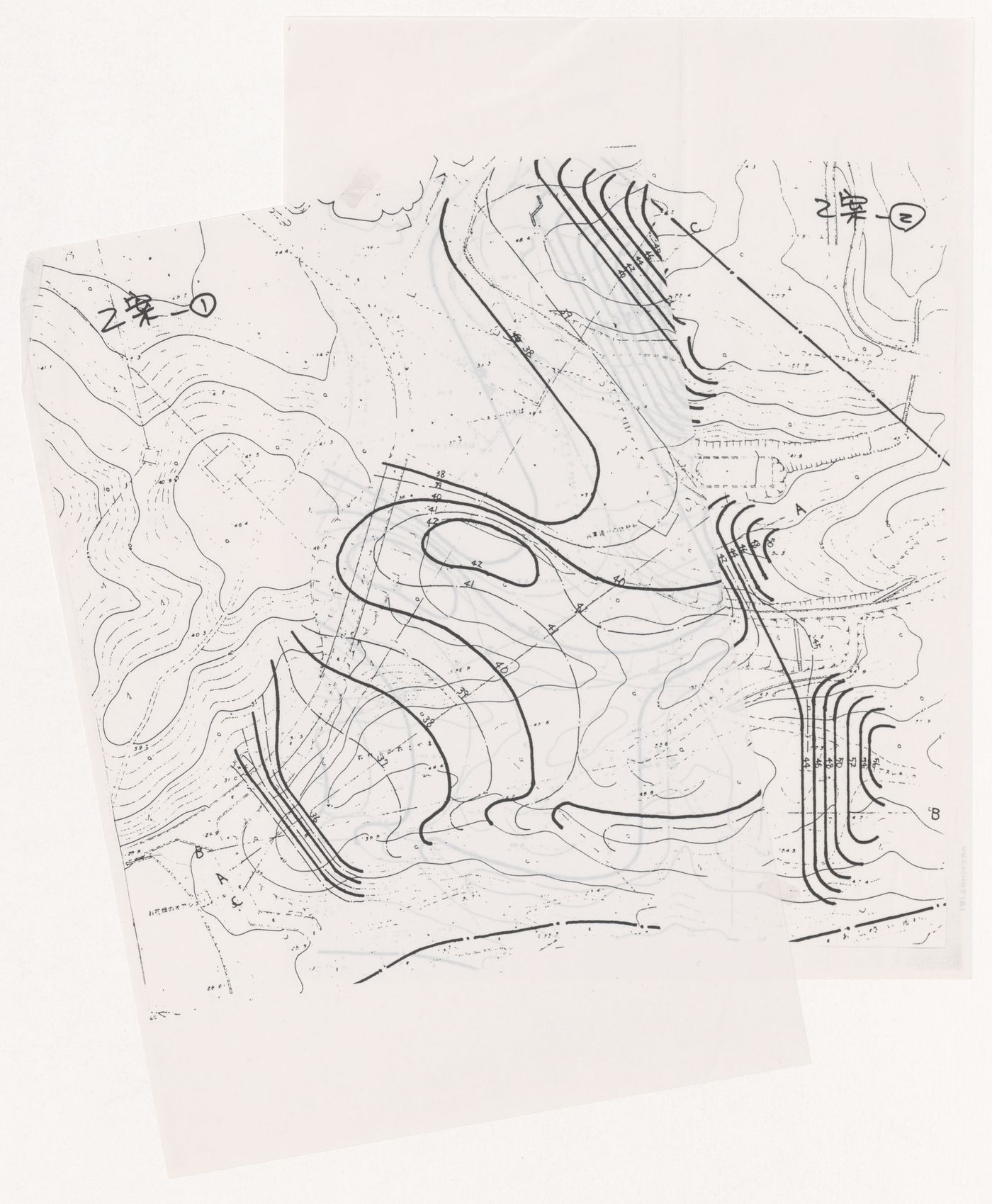 Map of site for Galaxy Toyama Gymnasium, Imizu, Japan