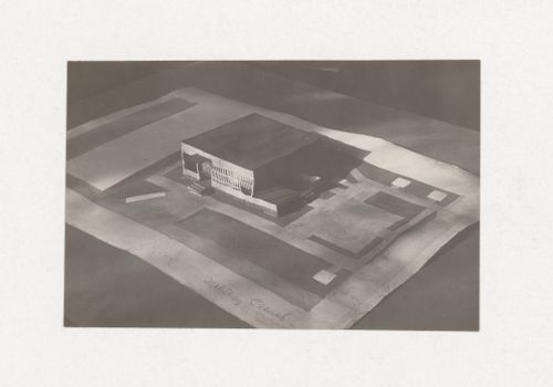 Photograph of a student model by G. Somov for the "Space" course at the Vkhutein (Moscow Higher Technical Institute), Moscow
