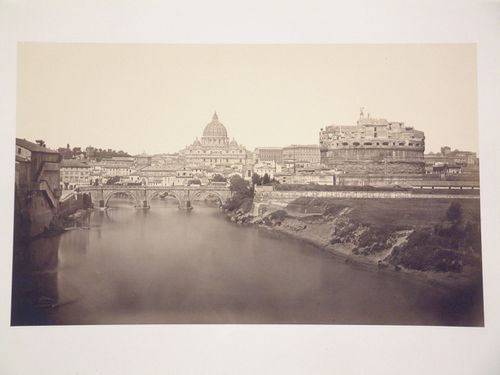 The Castle and Bridge of Saint Angelo, with the Vatican in the distance, Vatican City
