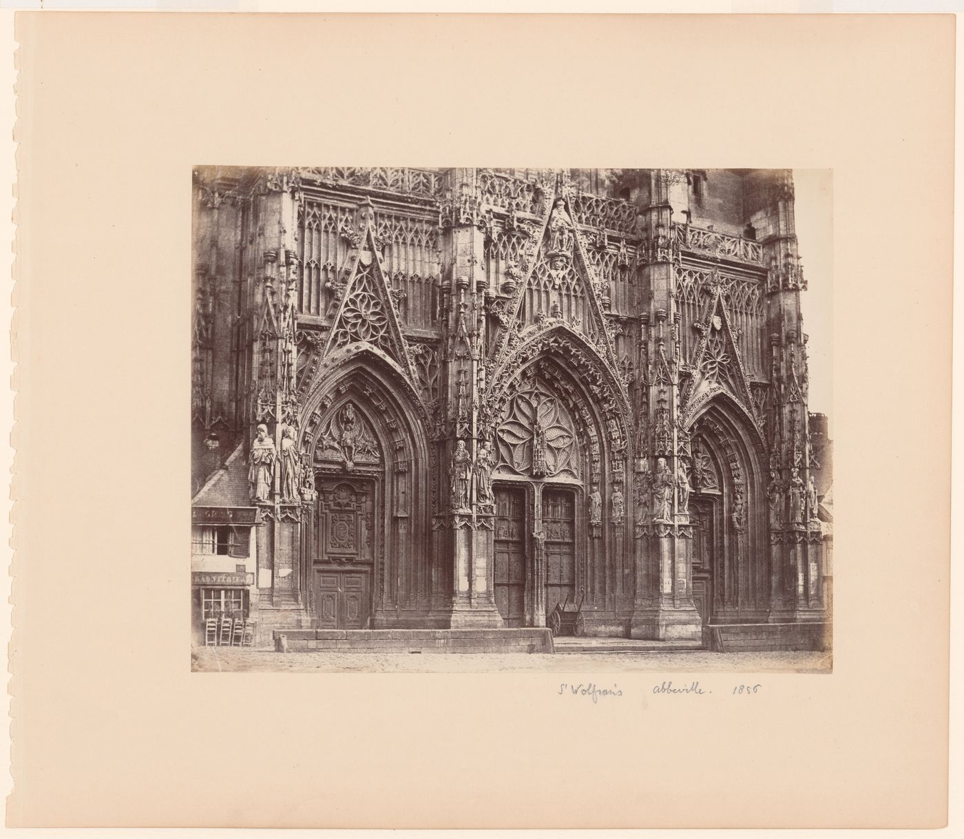 View of portals, west-front of St. Wolfram's, Abbeville, France