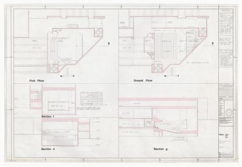 Auditorium study for Henry Moore Sculpture Centre, Art Gallery of Ontario, Stage I Expansion, Toronto