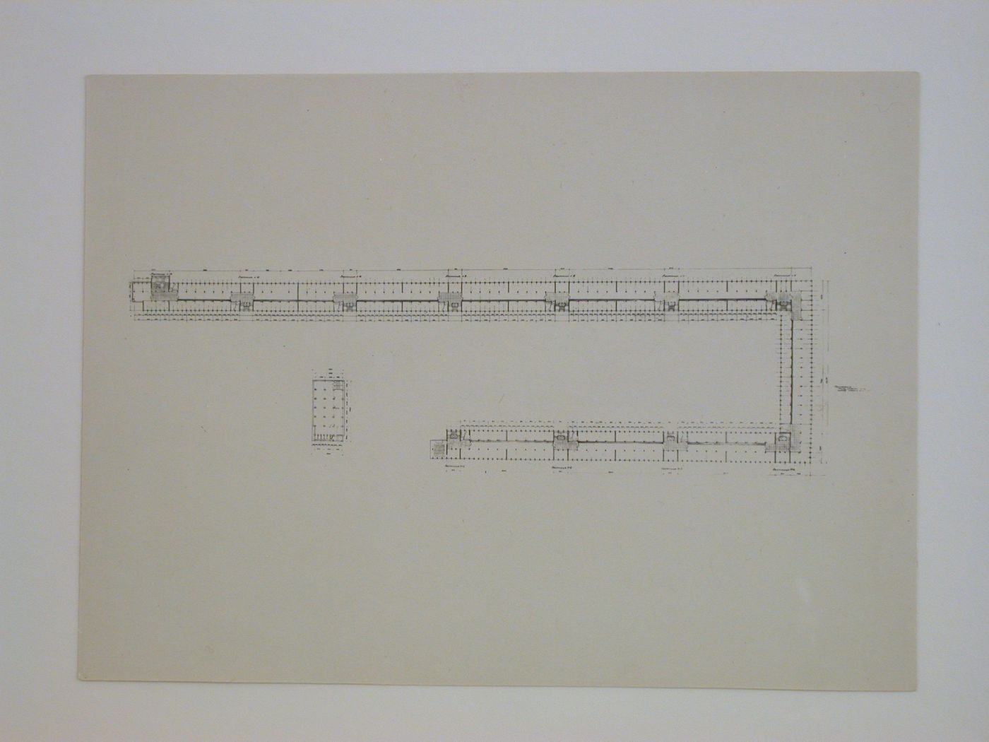 Photograph of a typical floor plan for the Building of Industry, Sverdlovsk, Soviet Union (now Ekaterinburg, Russia)