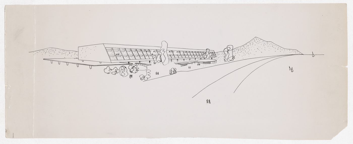 Photograph of drawing of Hotel Regente, Rio de Janeiro, Brazil
