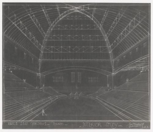 Interior perspective for Maple Leaf Gardens, Toronto, Ontario