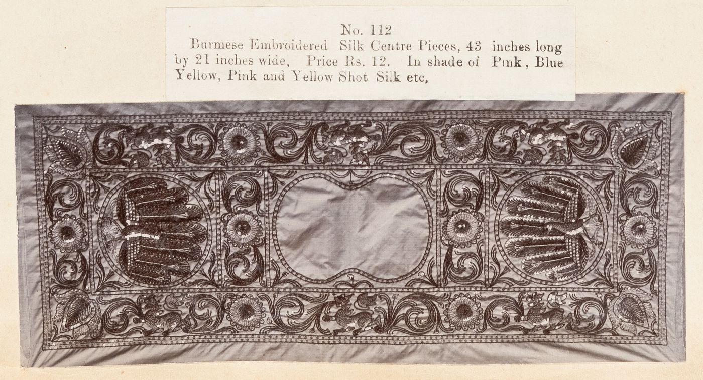 View of a cloth, F. Beato Limited, C Road, Mandalay, Burma (now Myanmar)