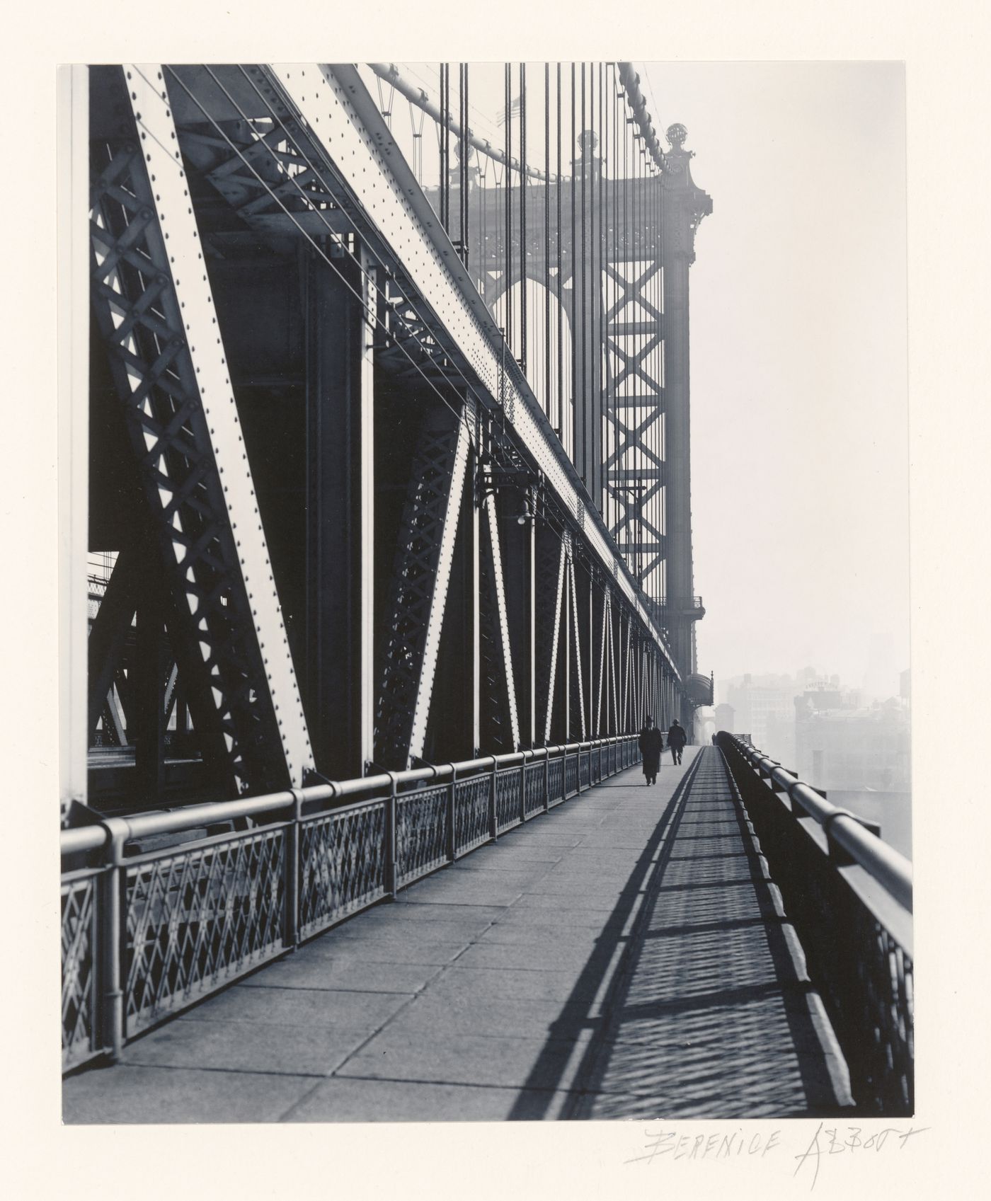 Walkway, Manhattan Bridge, New York City, New York