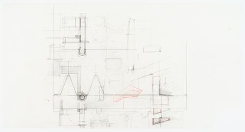 Iron door close to the chimney for Casa Frea, Milan, Italy