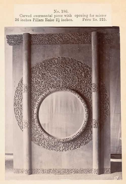 View of a screen, F. Beato Limited, C Road, Mandalay, Burma (now Myanmar)