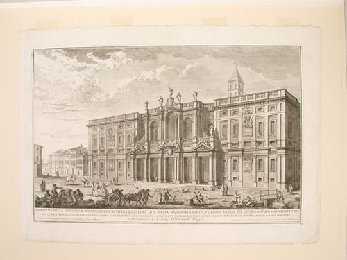 A view of the façade of Santa Maria Maggiore, Rome, Italy